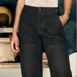 IMOGENE & WILLIE Clarke Canvas Workpant in Black size 32